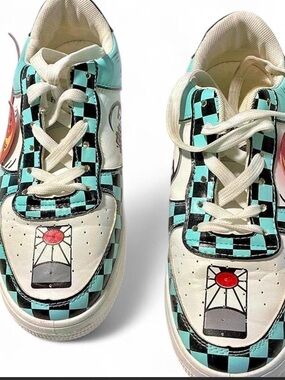Demon Slayer Tanjiro Fire Skill Low Top Sneakers